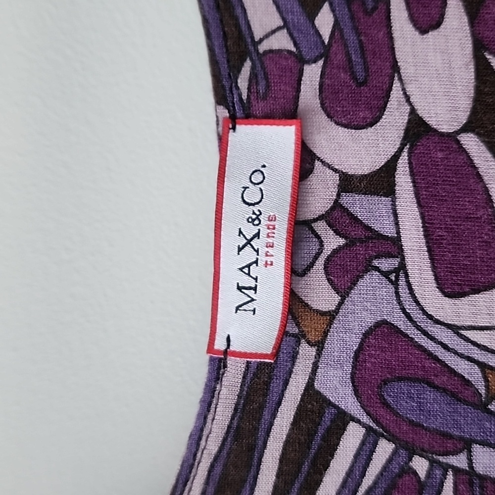 Max & Co Vibrant Printed Jersey Knit Flowy Dress - Picture 6 of 9